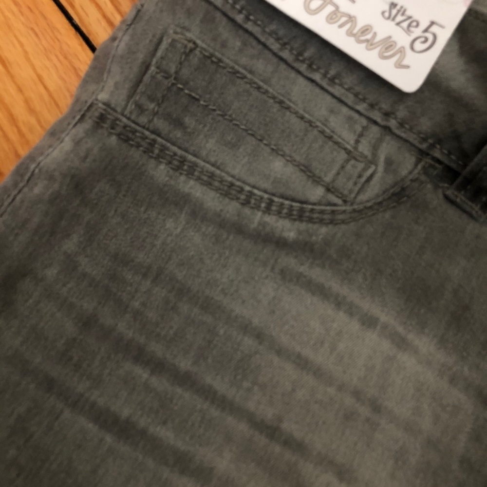 Gray Medium Rise Shorts - Picture 3 of 3